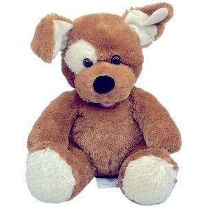 Build A Bear Light Brown & White Eye ears & Feet Retired 14” Puppy Dog